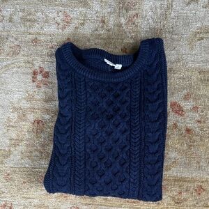 GAP Dark Blue Cable Knit Sweater